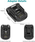 KUNLUN DM18M Battery Adapter for Makita 18V Tools, Convert Dewalt 20V & Milwaukee M18 Batteries to Makita 18V