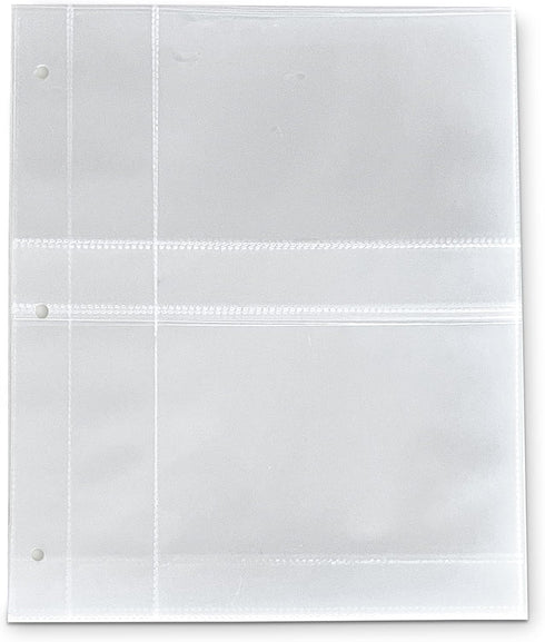 Recipe Card Protector Pages, 15 Clear Plastic Protectors for 4" x 6" Recipe Binder