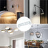 4.1-4.7 Inch Light Fixture Mounting Bracket Kit, Square Ceiling Light Plate Wall Mounting Bracket Pack of 6