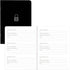 Blueline Password Notebook, Flexible Cover, Black, 5" x 3.5", 64 Pages