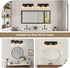 Ablwigh 3-Light Farmhouse Bathroom Light Fixtures, Black Bathroom Vanity Light Fixtures Over Mirror, Rustic Sconces