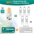 G4 Bulb 12V, Bulbs 2W, 3000K, T3 20W Non-dimmable, Pack 10 DiCUNO LED JC Bi-Pin Base Light Warm White Halogen