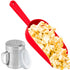 CUSINIUM Red Popcorn Scoop with Plastic Cap and Salt Shaker - Popcorn Concession Supplies Bundle