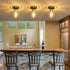 1-Light 1 Pack YYT Brushed Nickel Semi Flush Mount Ceiling Light, Small Hallway Light Fixture Ceiling, Over Sink