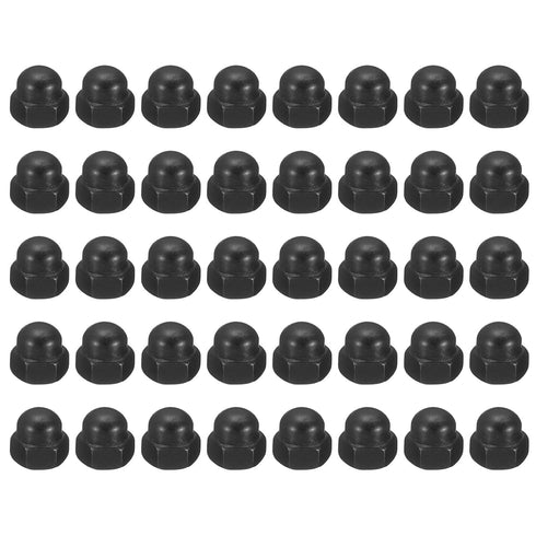 PATIKIL M5x0.8 Acorn Hex Bolt Covers, 40 Pcs Dome Head Carbon Steel Decorative Cap Nut for Home Repair