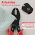 Strain Relief Crimper, Anti-Rust Low Carbon Steel Electrical Pliers for Power Cable Fasten Wire Tool