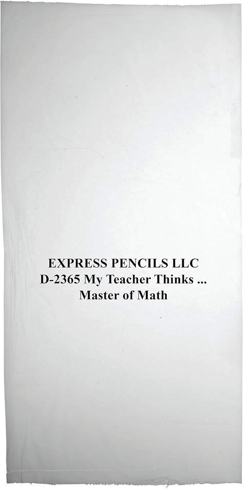 Express Pencils D2365 My Teacher Thinks ... Master Of Math - 36 Qty Package - Award Pencils