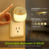 1-50 4 Packs AUVON Plug in Night Light with Motion Sensor and Dusk to Dawn Sensor, Mini Warm White LED Nightlight