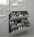 2 8Pcs Layers Shoes Drawer Cabinet, Shoe Cabinet Hinge Flip Rack Rawer Increase Capacity Hinge Flip Plate Frame Turning