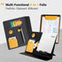 LHiDS A5 Folio 2.0 with Stand - Business Portfolio Resume, 3-in-1 Padfolio, Notebook Cover, Clipboard (Black)