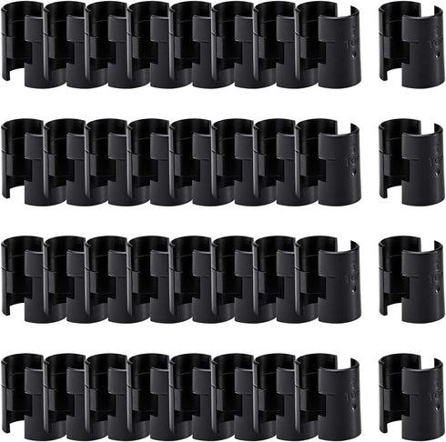8 Pcs Wire Shelving Shelf Lock Clips, 4 Pairs of Shelving Sleeves Replacements for Wire Shelving System