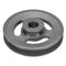 uxcell BK55-7/8 V-Belt Sheave, 7/8" Bore 5.25" OD Single Groove Cast Iron Sheave for 3L or B Belt