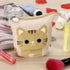 Telescopic Pencil Pouch, Cute Standing Pen Holder, Cartoon Pencil Storage Box (Khaki)