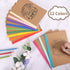 EOOUT 40 Pack A5 Kraft Notebooks - Composition Notebooks in 12 Colors with Rainbow Spines, 60 Pages