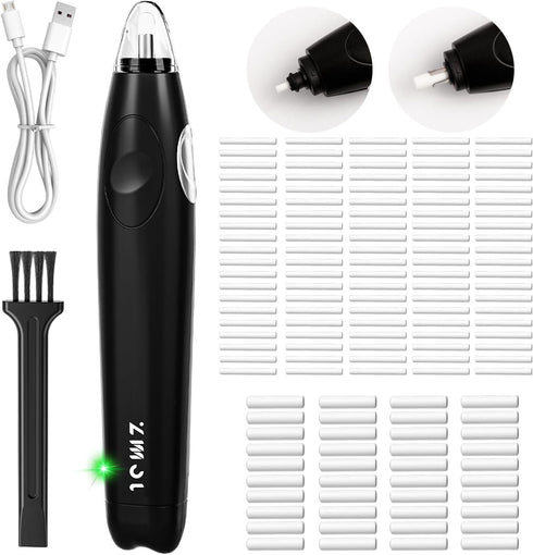 Electric Eraser for Artists, 140 Eraser Refills, Rechargeable for Drawing (Black)