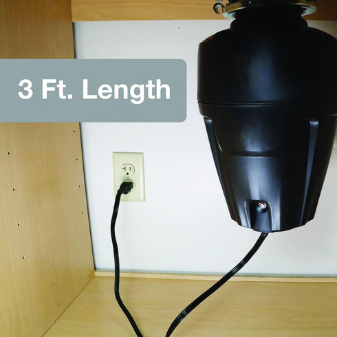 Danco 12010 Garbage Disposal Power Cord Installation Kit, Black