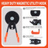 4Pcs Heavy Duty Magnetic Hooks, 66mm Strong Storage Hook with Anti-Slip Coating for Garage Tools
