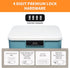 Lockable Storage Container Bin, 4.2 Gallon Heavy Duty Plastic Organizer Box with Combination Lock, Usable for Item or