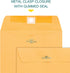 EnDoc 15 Pack Brown Kraft Clasp Envelopes 6x9 Inch with Gummed Seal - 28lb Heavyweight Paper for Home, Office, Mailing