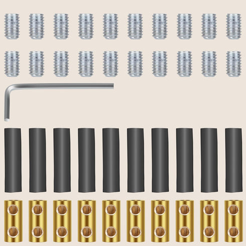 Linkstyle 10PCS 10 AWG Gauge Wire Connector Nut Kit, 60A Quick Wiring Connection Terminal with Heat Shrink Tube