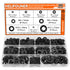 360 Pieces Internal Tooth Star Lock Washers, 9 Sizes Quick Speed Locking Washers Fasteners Assortment Kit