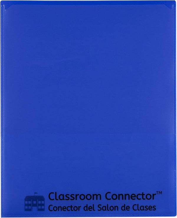 C-Line Classroom Connector School-to-Home Folders, Blue, 25 per Box (32005)