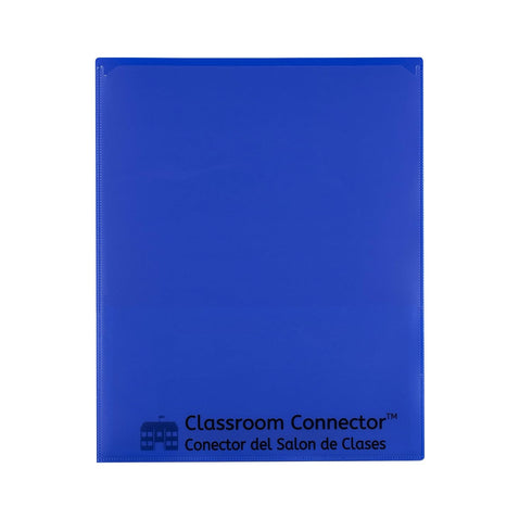 C-Line Classroom Connector School-to-Home Folders, Blue, 10 per Box (32505)