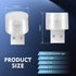 Qurbuns 5 PCS USB Plug Lights, LED Mini Round Night Lamp, Portable Decorative Lighting, Universal for Bedroom, Hallway