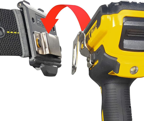 Tape Measure Holder, Tactical Drill Holster with Belt Clip, Small Electrician Tool Pouch for Cordless Tools