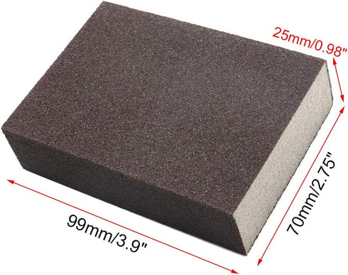 Luomorgo (400-600 8pcs Sanding Sponge Sanding Blocks Polished Elastic Sanding Block Extra Fine Grit)