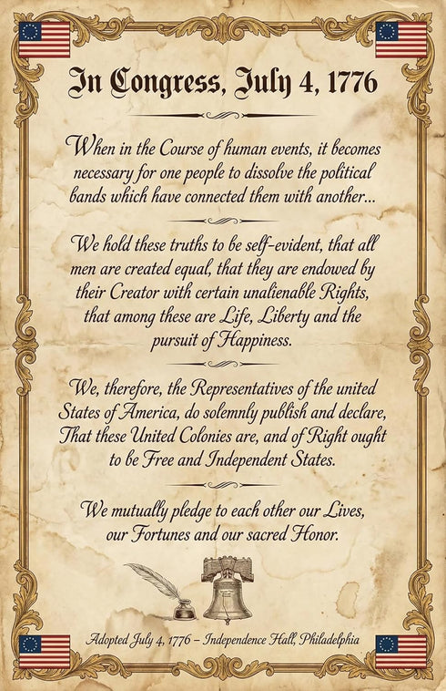 Set (12 Pack) 11x17 JELLY BEAN GENIUS US Founding Documents Poster - Constitution, Bill of Rights, Declaration