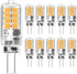 G4 LED Bulb, Warm White 3W Equivalent to 20W 30W Halogen, 360 Beam Angle, AC/DC 12V, 10 Pack