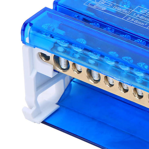Heavy Duty Power Distribution Box Terminal Block, 4-Level Single Phase Din Rail for Electrical Engineering