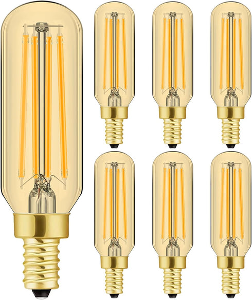 Leools E12 LED Dimmable 8W Equal 75 watt Amber Warm White 2700K