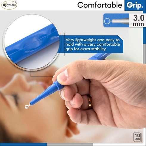 Packing 10 (3.00 mm) Sterile Disposable Dermal Curettes, Easy Peel - Box