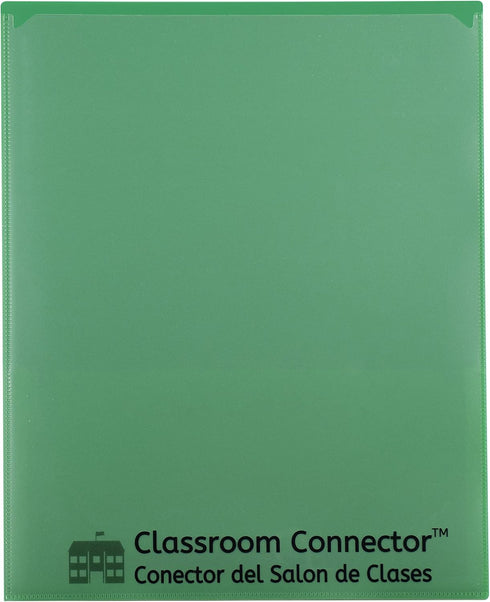 C-Line Classroom Connector School-to-Home Folders, Green, 25 per Box (32003)