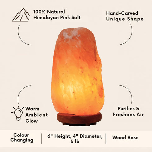Set 2 Salt Rock Lamp of Small Himalayan Salt Lamp Night Light for Home & Bedroom Dcor