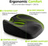 Tailbone AUVON Innovative Donut Pillow Hemorrhoids Scientific Center Hole and Cutout, Orthopedic Pain Relief Donut Seat