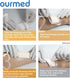 Dressings(7"x 7" 10 Packs) Ourmed Silicone Sacral Foam - with Tender Adhesive Border, Sterile Advanced Absorbent