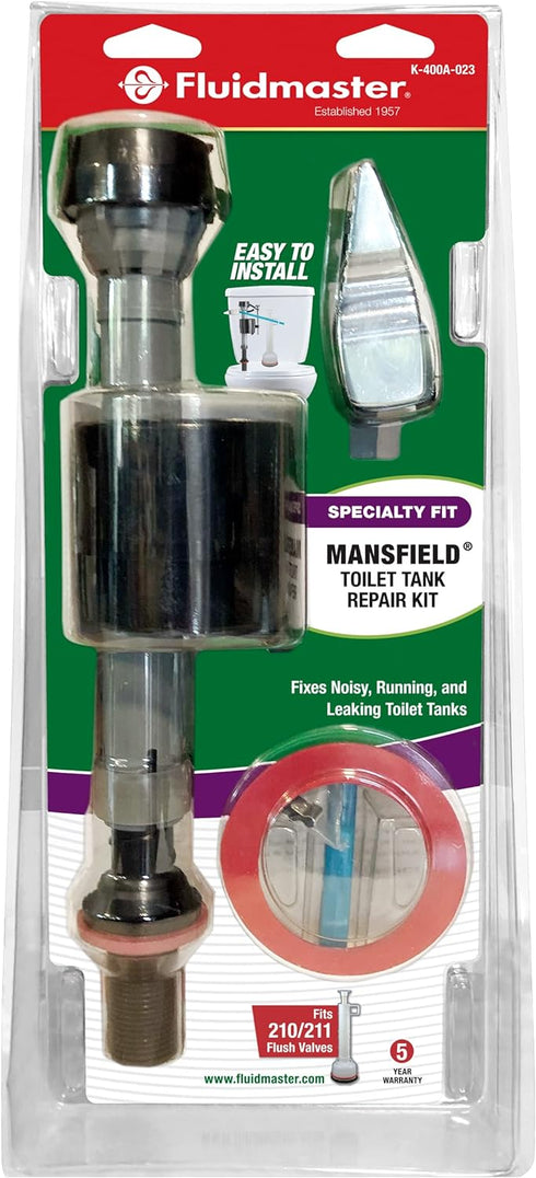 Fluidmaster K-400A-023 Mansfield Toilet Fill Valve and Flush Valve Seal Repair Kit in Multicolor