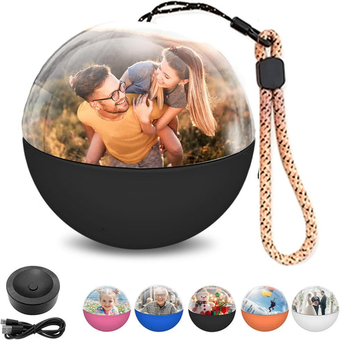 Memory Sphere Lamp, Crystal Ball Video Player 2.8" Memory Orbs Ornament 4GB
