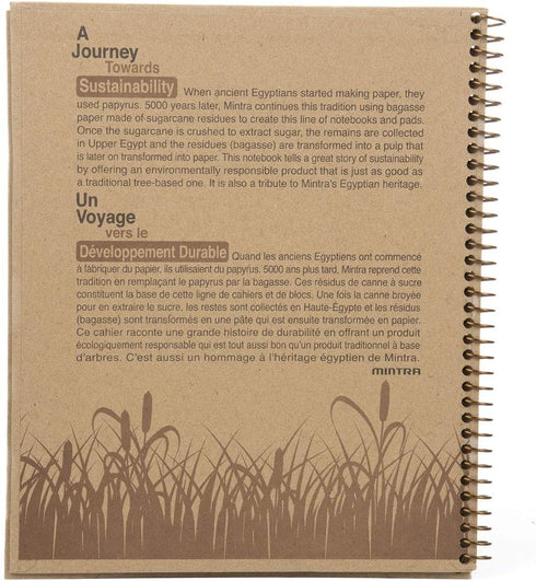 Mintra 100% Recycled Notebooks, Letter Size (8.5in x 11in), Design Set 3pk