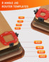 8 R10/R15/R20/R25/ R30/R35/R40/R50 TANYO Router Corner Radius Template, Plastic Box Router Jig with Radius, Aluminum