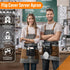 7 Desing Wish Flip Cover Server Apron with Pockets & Hanging Strap, Waitress Apron with Adjustable Belt Work Tool Bag
