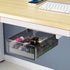Upgrade Under Desk Drawer for Table with Lip, Hidden Under Table Desk Storage Organizer, Office Attachable Plastic Desk
