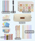 PartyGalore Bible Study Supplies Journaling Kit with Highlighter, Tabs, Pen Case, Bookmark, and Accessories for Women