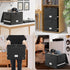 DocSafe Fireproof Vinyl Record Storage Box with Lock, Large Organizer for 150+ Single Records