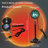 ZIRIKEDAI Sunset Projector,180 Port,Sunset Lamp Degree Rotation Sun Projection Light Led Night Light Floor Lamp