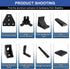 26Pcs 3030 Inside Joint Corner Brackets Set with Screws, Black Angle Connector for 3030 Series Aluminum Extrusion