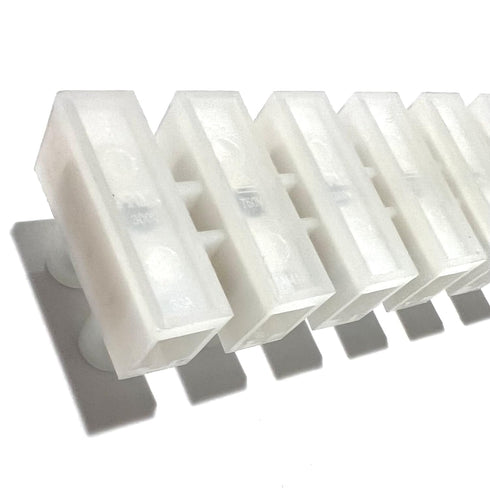 (5 Pack) 12 Position / 24 Contact Terminal Block Barrier Strip, Dual Row with Screw Connector 30 Amp
